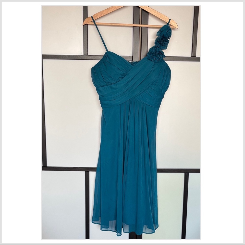 Y2K Cindy USA Womens Baby Doll Fairy Dress Size MEDIUM Turquoise Coquette HOCO